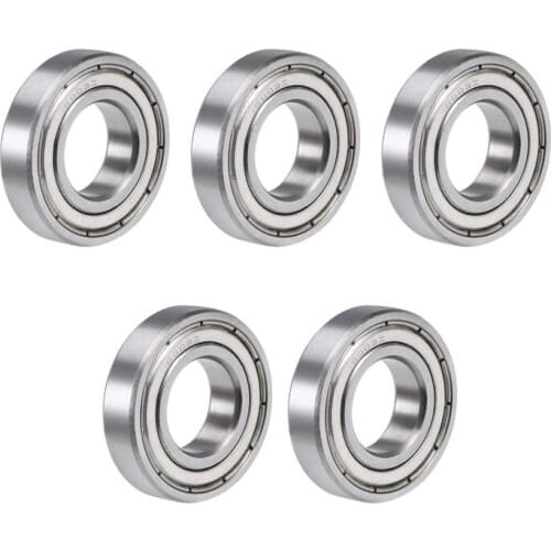 16003ZZ Deep Groove Ball Bearing 17x35x8mm Double Shielded Bearing Steel Bearings 5-Pack