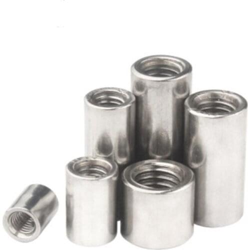 2-10pcs Coupling Nut [M3 M4 M5 M6 M8 M10] 304 Stainless Steel Extend Long Round Nuts