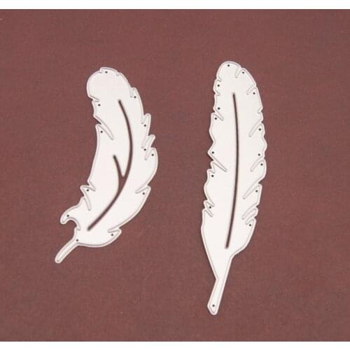 2020 New Metal Cutting Dies Die Cut Feather Leaves Set Scrapbooking Paper Craft Diy Card Album Punch Art Cutter