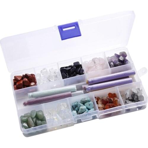 340 Crystal Amethyst Natural Gemstone Beads Crushed Bracelet Jewelry Making DIY