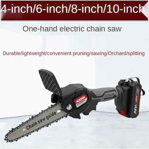 6 inch rechargeable wireless single hand saw portable electric chain saw electric multifunctional logging saw chain saw