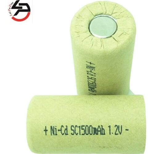 Laipuduo 2pcs /1lot SC battery screwdriver electric drill SubC batteria nicd 1.2V 1500mAh Ni-Cd accumulator