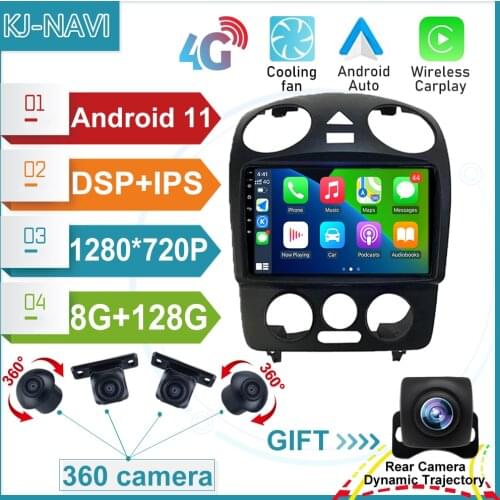 4G Lte IPS DSP Android 11 For VW Volkswagen Beetle Car Player Multimedia Navigation GPS Video Radio Stereo No DVD