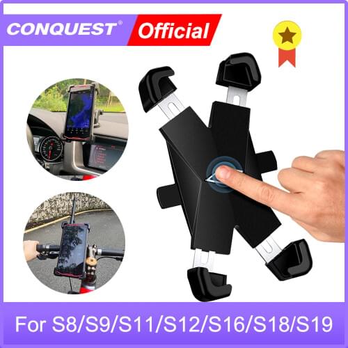 CONQUEST Phone Holder in Car GPS Air Vent Mount Car Phone Bycycle Holder for CONQUEST S6/S8/S9/S11/S12/S16/S18/S19