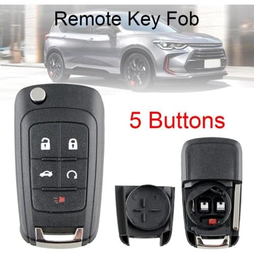 5 Buttons Car Key Fob Case Shell Replacement Flip Folding Remote Cover for Chevrolet Opel Vauxhall Astra Insignia Vectra Corsa