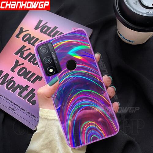 Bling Rainbow Case For Huawei Y5P Y6P Y7P P Smart 2020 Y5 Y6 Y7 2019 Honor 9X 9A 9S 9C 10 Lite 10i 8A 8X P30 P40 Mate 30 20 Lite