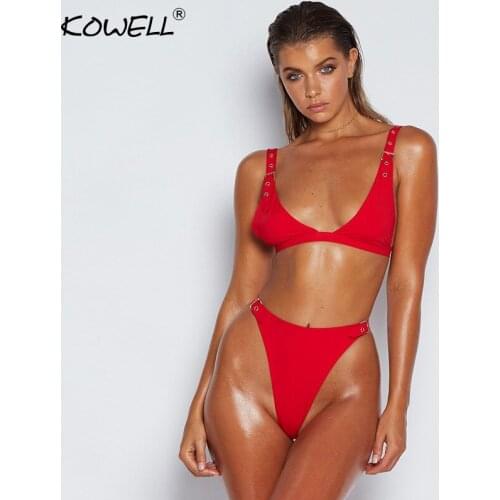 DYLAFO Adjustable Belt Spaghetti Strap Sexy Bodysuit Women V-Neck Skinny Two Piece Set Women Rompers Beach Ladies Bodusuits