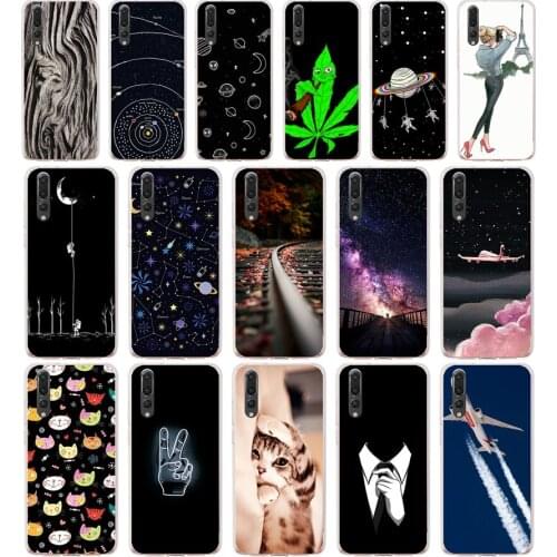 H case cover for huawei p20 pro case back cover silicone 360 full protective P 20 pro Coque etui clear