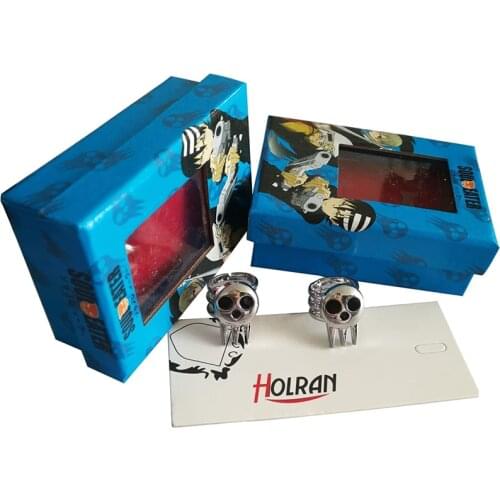 Soul Eater Death The Kid Cosplay costume 2 Ring Set sliver color