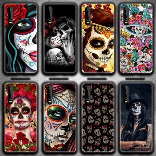 Fashion Catrinas And Skull Phone Case for Huawei P20 P30 P40 lite E Pro Mate 40 30 20 Pro P Smart 2020