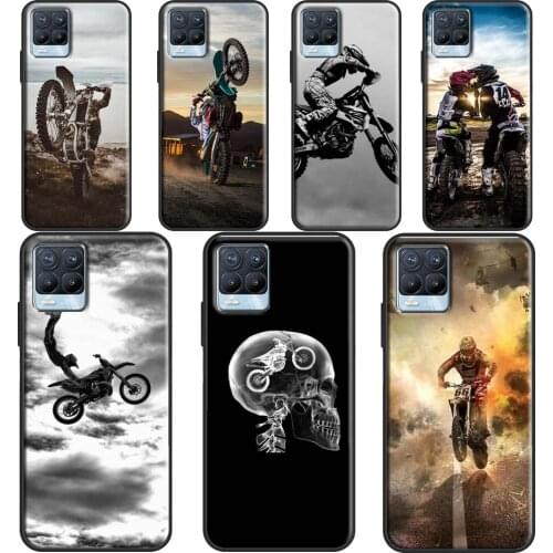 Moto Cross motorcycle sports Phone Cover For OPPO Realme Q3 6 7 8 Pro C3 C11 C21 GT Neo OnePlus 9 Pro 8 Pro 8T 9R Case