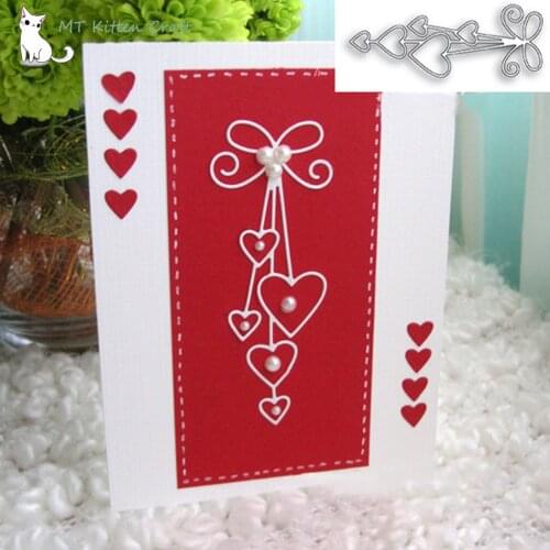 MT Craft Metal Cutting Dies Love Heart Bow Tie Scrapbooking Photo Album Decorative Embossing Paper Card Making Crafts Die Cut