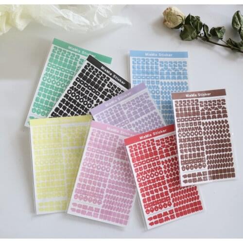 Sticker Transparent PET Bottom Seamless Sticker Korean Practice Sticker Guka DIY Material Decorative Sticker