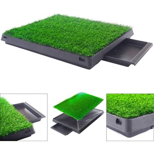Dog Potty Home Training Toilet Pad Grass Pet Loo Tray Portable Indoor Outdoor Dogs Cats Potty Litter Box Park Mat Pet Toilet