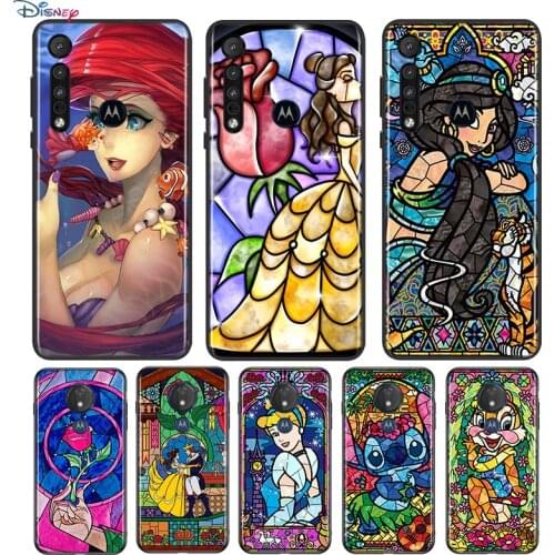 Mosaic princess For Motorola G9 G8 G Stylus Power One Fusion Hyper Edge E7 E6 5G Plus Play Lite Soft Phone Case