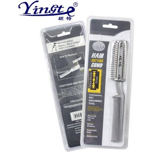 Pet Comb for Dogs Pomeranian Combs for Dogs Curly Hair Comb With Blade Dog Supplies Products Home Garden