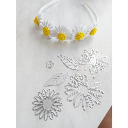 Craft Sun flowers Leaf decoration Metal Cutting Dies Stencil Scrapbooking Photo Album DIY Cards Making Paper Embossing