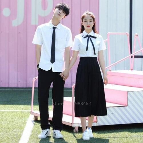 Japanese Style Anime College School Uniform Korea Girl Womens Skirt Studen Dress Sexy JK Pleated Shirt Fashion Cosplay Costume