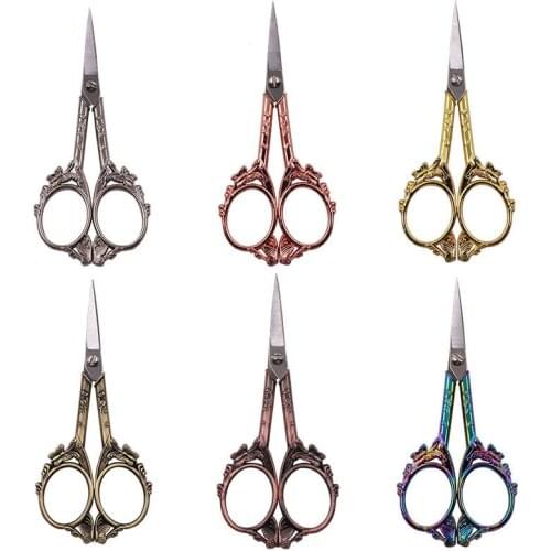 Retro Needlework Tailor Scissors Antique Vintage Thread Embroidery Scissors For Sewing Supplies Stainless Steel Scissors Tool