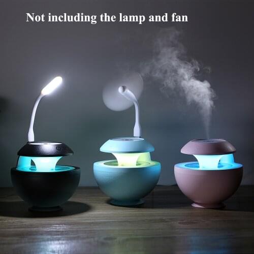 400ml 6 in 1 USB ELF Night Light Shimmer Projection Humidifier Ultrasonic Aroma Air Diffuser Purifier Atomizer difusor de aroma