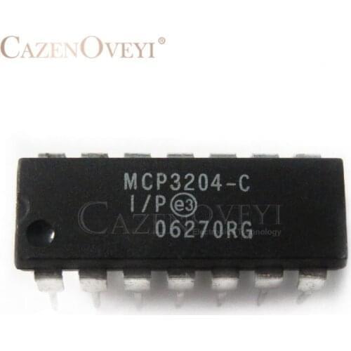 1pcs/lot MCP3204-CI/P MCP3204-CI MCP3204-C MCP3204 DIP-14 In Stock