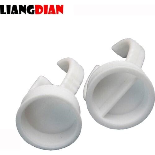 100pcs/pack Disposable Separated Blank Plastic White Tattoo Supplies Permanent Makeup Eyebrow Lip Tattoo Pigment Container Ring