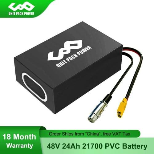 UPP 48V 23Ah 1080Wh Electric Scooter Battery With 21700 4500mAh Lithium Cell&50A BMS for 1800W 1500W 1000W 750W 500W 350W Motor