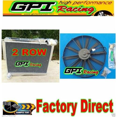56MM ALUMINUM RADIATOR +FANS MG MGB GT/ROADSTER 1977-1980 78 79 80 1979 1978