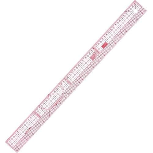 60cm DIY Measuring Patchwork Yardstick Double Side Metric Straight Ruler Sewing Tailor Multifunction Transparent Drawing Ruler