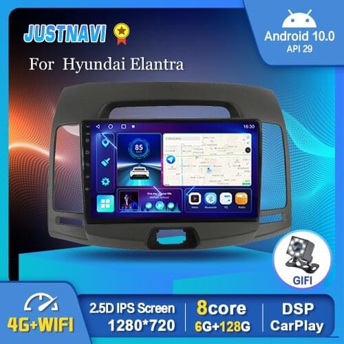 EKIY For Hyundai Elantra 2006-2009 2010 Car Radio GPS Android 10.0 Multimedia Player HD Navigation Video Carplay Auto DSP OBD BT