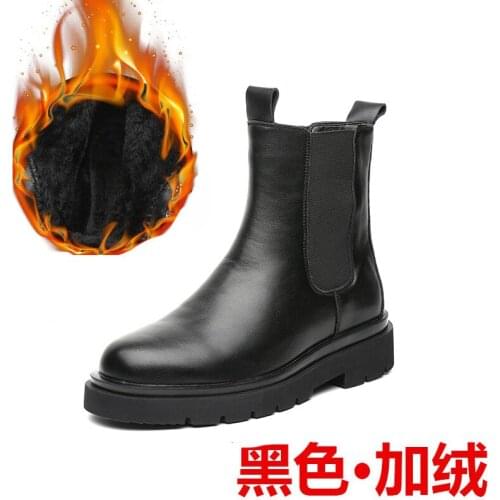 Spring/ Winter Elegant Chelsea Boots Leather Men Shoes Size 38-44 Dress Formal Boots Model Fashion Show Boots British Style