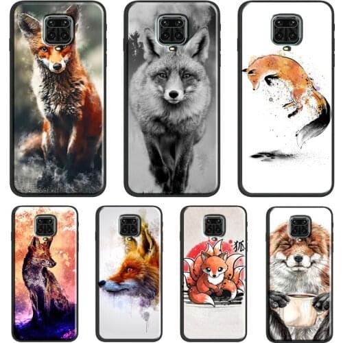 Funny Red Fox Animal For Xiaomi Redmi 9 9A 9C 9T K40 Funda For Redmi Note 10 Pro 8T 9S Note 9 8 7 Pro Soft Case