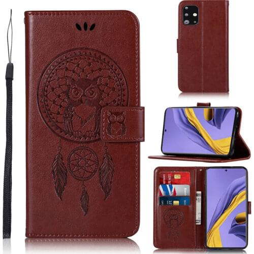 Cute Owl Flip Case For Samsung Galaxy S9 S10 S20 FE Plus Lite Ultra A10 A20 A30 A30S A40 A50 A70 M30S M21 M31 M30 A51 A71 Case