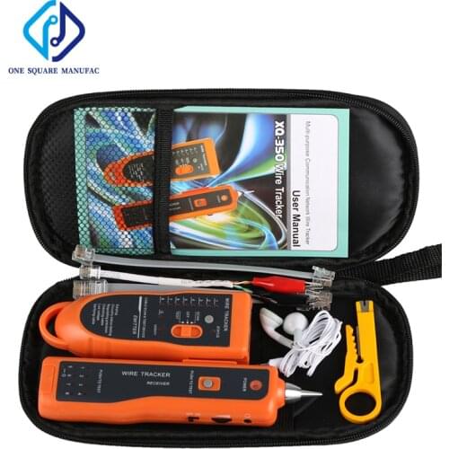 Detector Cable Finder XQ-350 Line Tester Cat5 Cat6 RJ45 UTP STP Network Telephone Wire Tracker Tracer Diagnose Tone Tool Kit