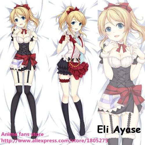Hentai Cute Japanese Anime Pillowcase Love Live Eli Ayase KKE Lovely Sexy decorative Hugging Body Pillow Case