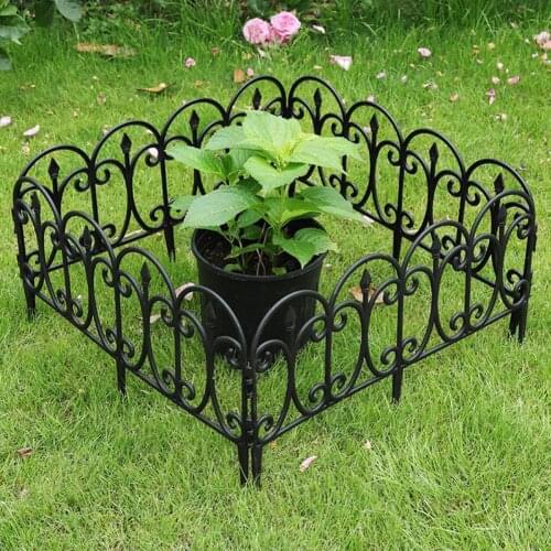 Wear-resistant Garden Edging Exquisite Yard Fence Hollow Border Panel for Flowerbeds