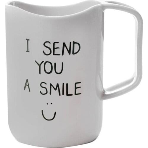 PP Material Bathroom Cup with Handle Brushing Mugs Toothbrush Cups Rinse Mugs for Home Bathroom for Children Unbreakable