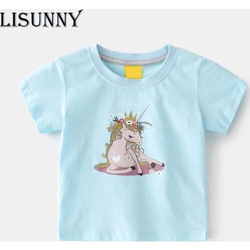 LISUNNY Girls' Printed T-Shirts