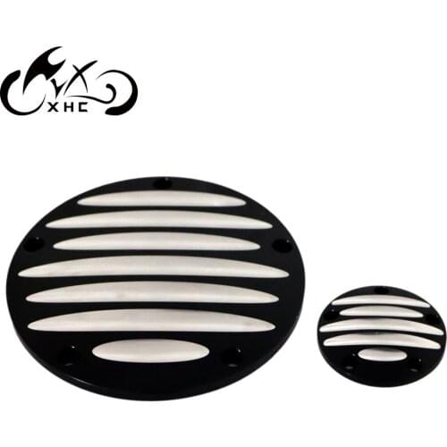 Motorcycle Black CNC Aluminum Derby Timer Cover For Harley Dyna Softail Road Electra Glide FLHX FLHR Ultra Limited FLHTK FLHXXX