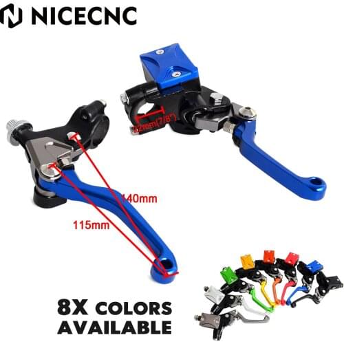 NICECNC 22mm 7/8"Hydraulic Brake & Cable Clutch Lever Set Assembly For Yamaha YZ 80 85 125 250 426F 250FX WR 250F 450F TTR 600