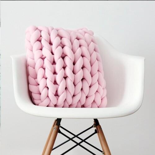 Pillow sofa decorate Creative design of cushion for leaning on waist pillow Hand-woven pillow car accessories office chair