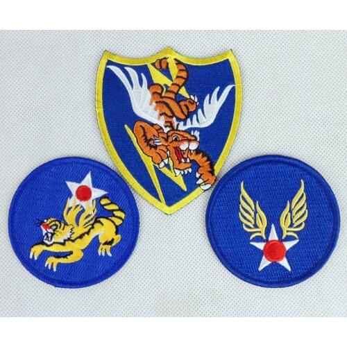 Full SET WWII US Army Air Force A.V.G. Pilot Flying Tigers CHINA Patch