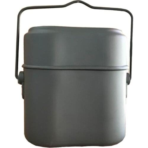 Camping Utensils Dishes Cookware Set Picnic Hiking Heat Exchanger Pot Kettle Outdoor Tourism Tableware ThreePiece Pleasure