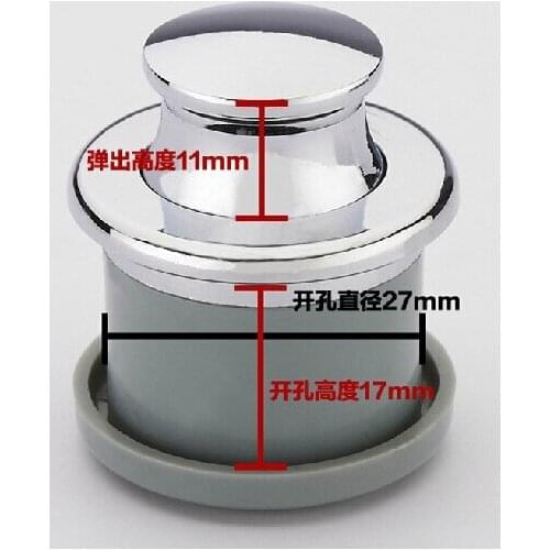 Simple hardware was top drawer handle embedded invisible spring bounce bounce dark handle Concealed Handle