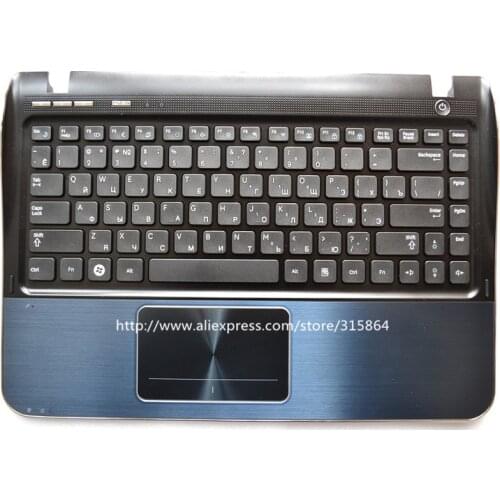 Russian RU New laptop keyboard with touchpad palmrest for SAMSUNG SF310 SF311 white/blue/sliver