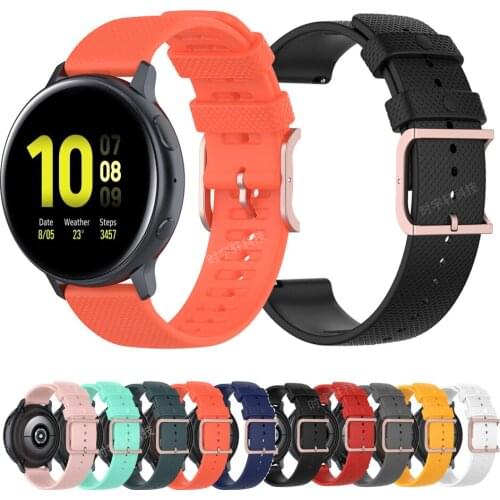Silicone Bands For Samsung Galaxy Watch3 Active 2 3 Smart watch Sport bracelet For Galaxy Watch 3 41 45mm Wrist Strap accessorie
