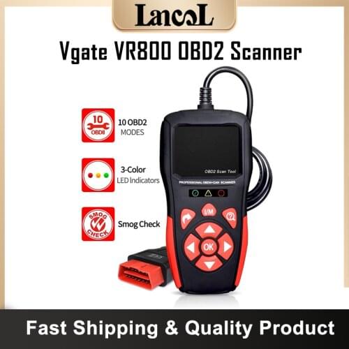 Vgate VR800 OBD2 Scanner Car Code Auto Reader Diagnostic Scan Tools Multilanguage for All OBD2 Car