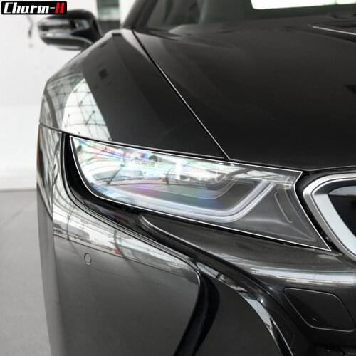 2 Pcs Self Healing TPU Protection Transparent Stickers Car Headlight Protective Film for BMW i8 2014-2020 Accessories