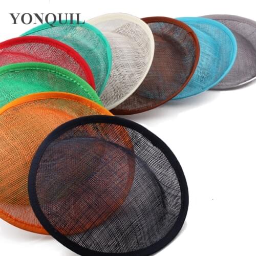 8"/20CM Gold Sinamay Fascinator Base Women Wedding Sinamay Hair Accessories For Hats DIY Hair Accessories 12Pieces/Lot
