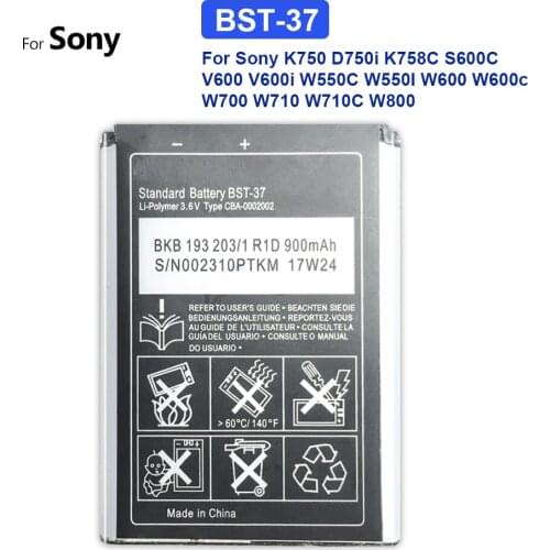 BST-37 Mobile Battery For Sony Ericsson K750 D750i K758C S600C V600 V600i W550C W550I W600 W600c W700 W710 W710C W800 BST 37